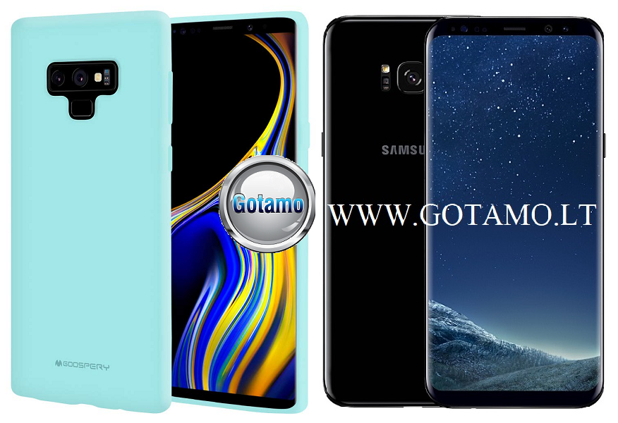 Mercury Soft Feeling dėklas Samsung Galaxy S8+ mėtinės spalvos