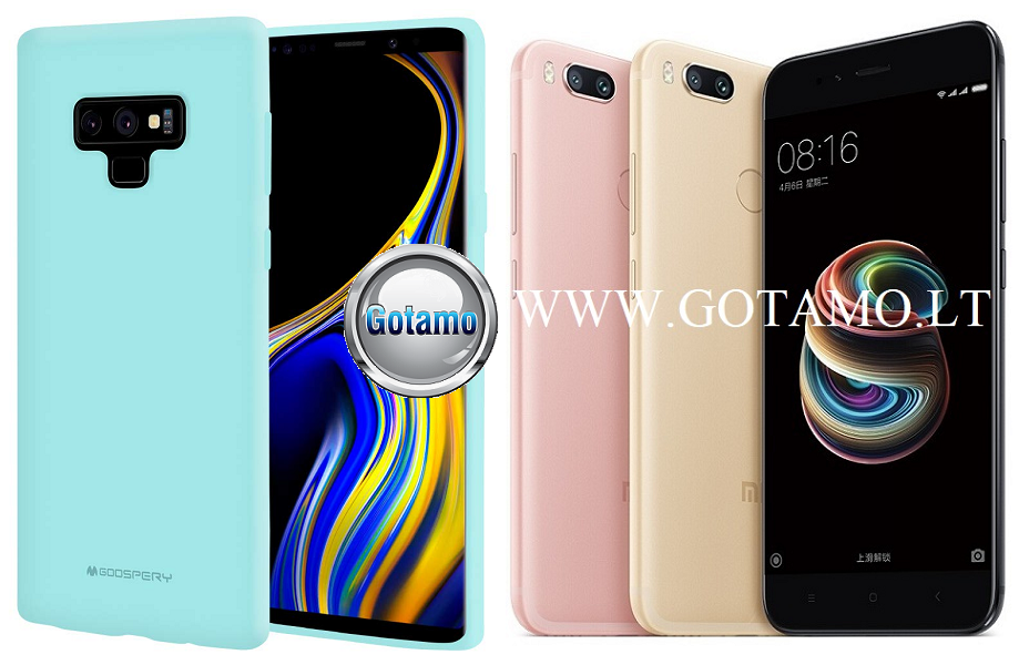 Mercury Soft Feeling dėklas nugarėlė Xiaomi Mi A1 Xiaomi Mi 5X telefonui mėtinės spalvos