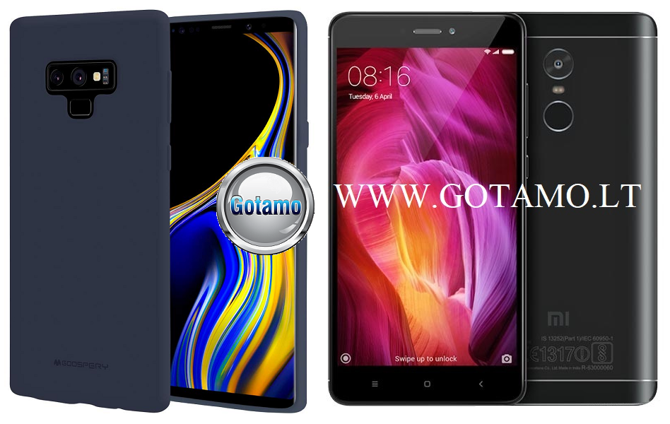 Mercury Soft Feeling dėklas nugarėlė Xiaomi Redmi Note 4 Xiaomi Redmi Note 4X telefonui tamsiai mėlynos spalvos