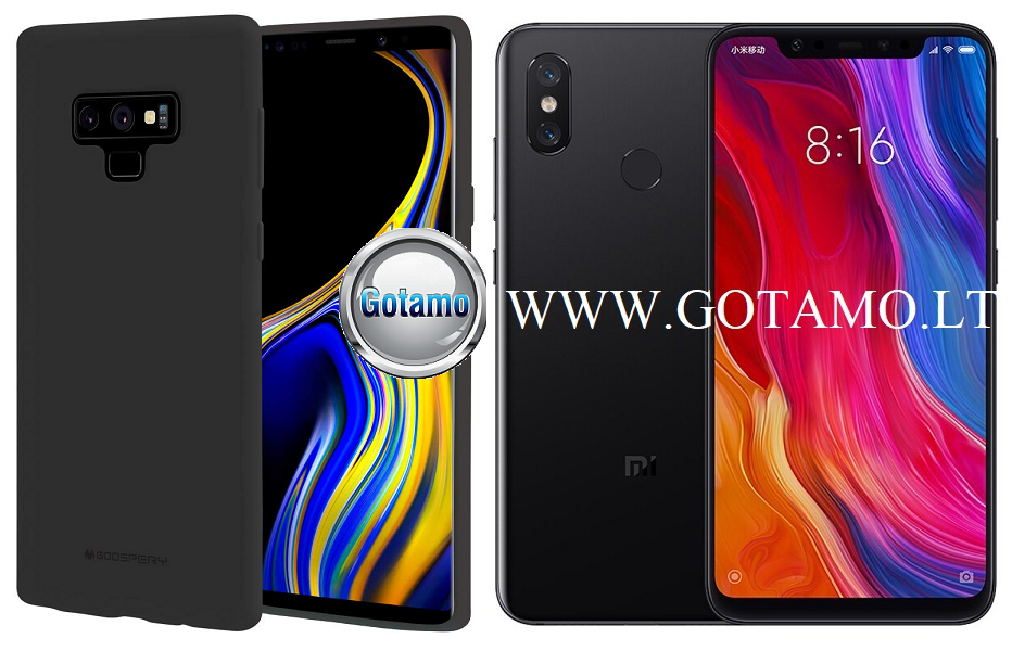 Mercury Soft Felling dėklas nugarėlė Xiaomi Mi Mix 2S telefonui juodos spalvos