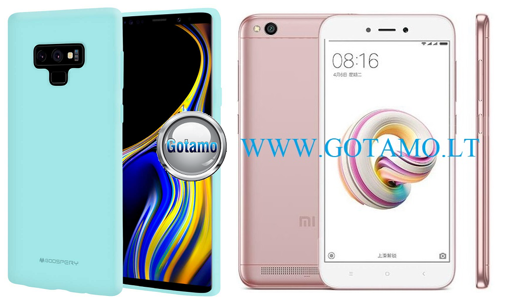 Mercury Soft Felling dėklas nugarėlė Xiaomi Redmi 5A telefonui mėtinės spalvos