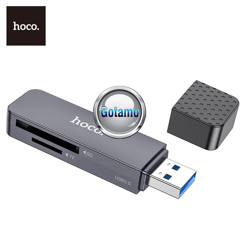 Micro SD (TF) ir SD kortelių skaitytuvas USB 2.0 Hoco HB45 4 Kortelių skaitytuvas Hoco HB45 4