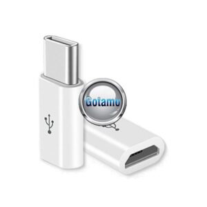 Micro USB lizdas į Type-C jungtis baltos spalvos