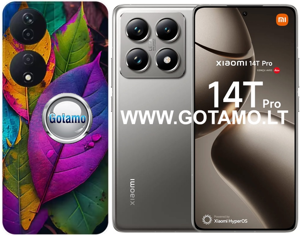 Nature ColorLeaf dėklas nugarėlė Xiaomi 14T, Xiaomi 14T Pro telefonams