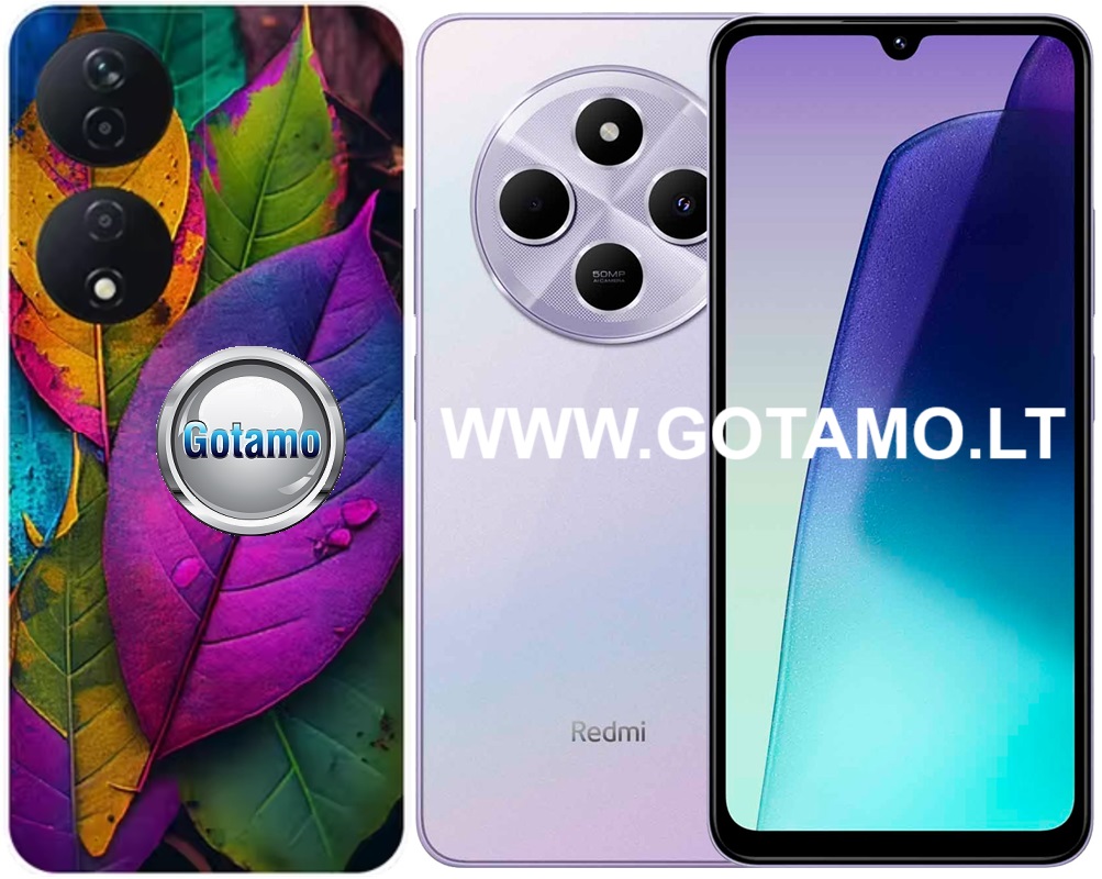 Nature ColorLeaf dėklas nugarėlė Xiaomi Redmi 14C, Xiaomi Redmi A4, Xiaomi Poco C75, Xiaomi Poco C75 5G telefonams