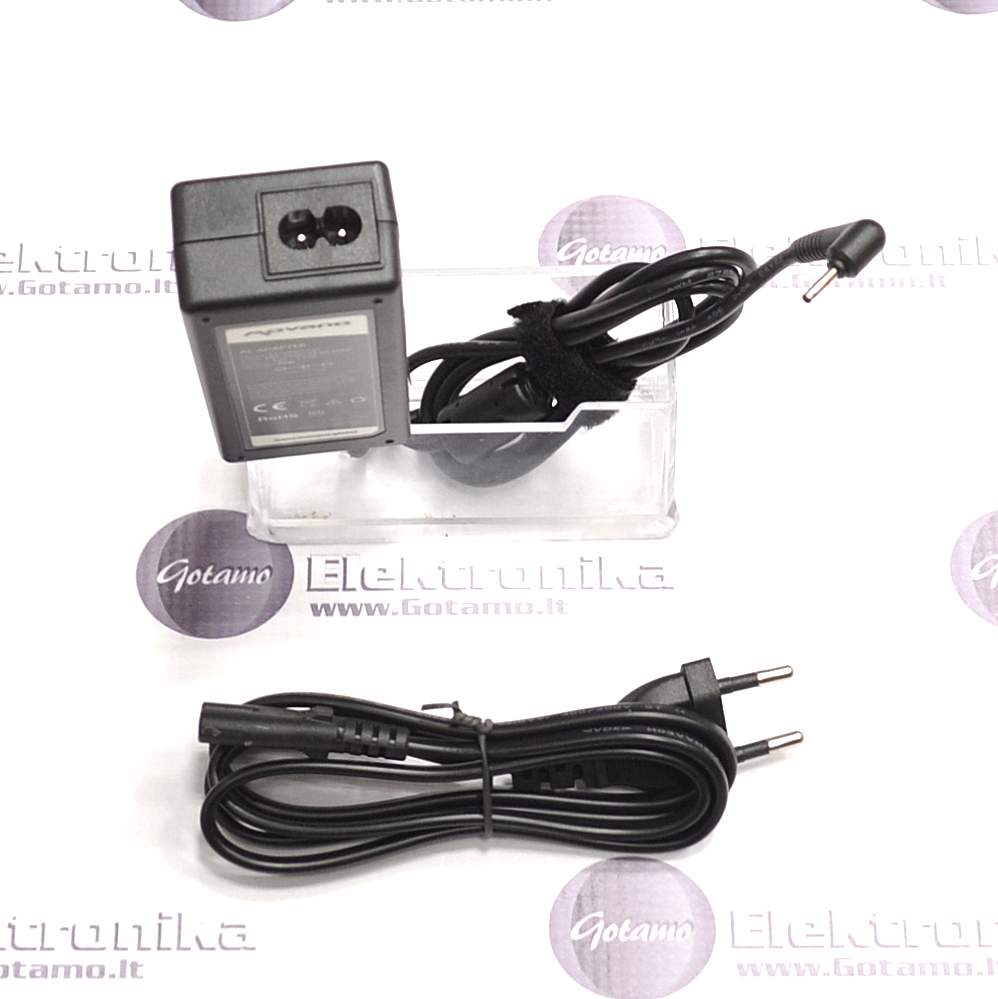Nešiojamo kompiuterio kroviklis 12V 3.3A (40W) 2.5mm x 0.7mm Movano 3 Nešiojamo kompiuterio kroviklis 12V