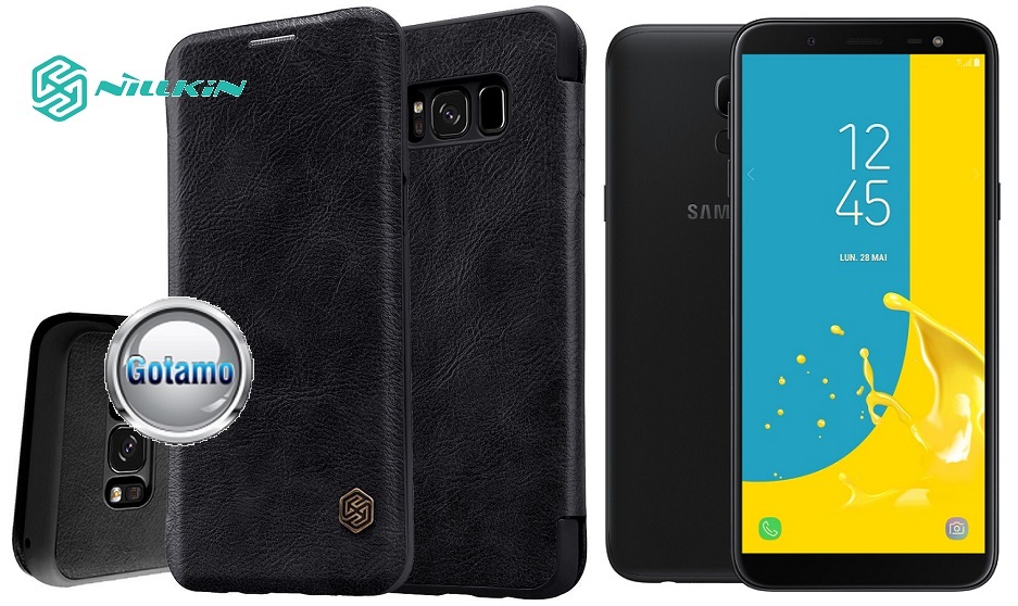Nillkin Qin odinis dėklas Samsung Galaxy J6 (2018) juodos spalvos