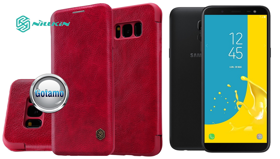 Nillkin Qin odinis dėklas Samsung Galaxy J6 (2018) raudonos spalvos