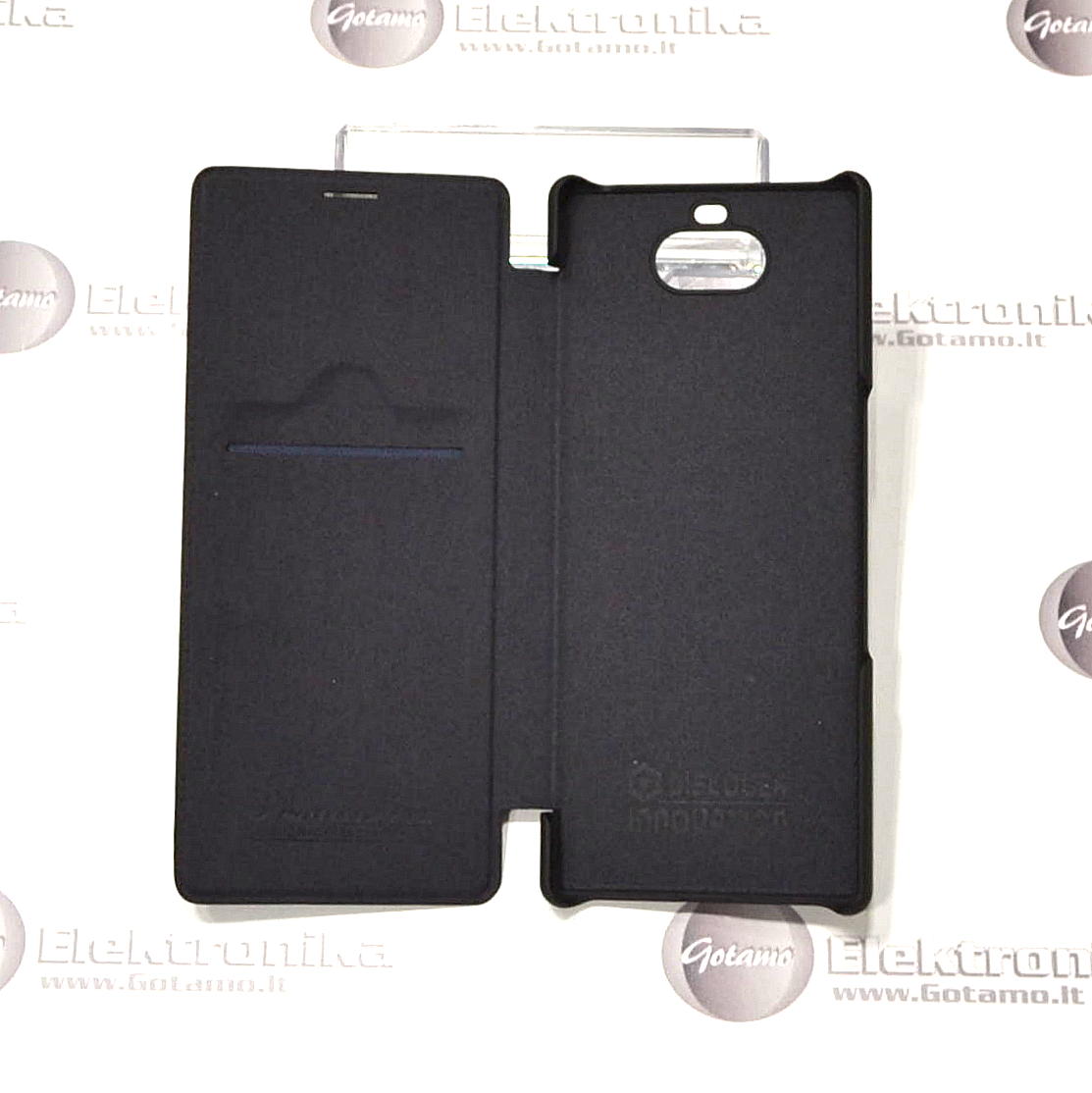 Nillkin Qin odinis dėklas Sony Xperia 10 Plus Sony Xperia XA3 Ultra telefonams juodos spalvos 3 Nillkin Qin odinis dėklas Sony Xperia 10 Plus, Sony Xperia XA3 Ultra apsauga telefonui Sony Xperia 10 Plus, Sony Xperia