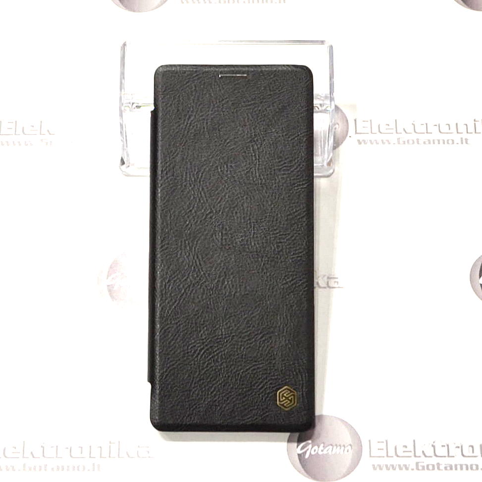 Nillkin Qin odinis dėklas Sony Xperia 10 Plus Sony Xperia XA3 Ultra telefonams juodos spalvos 4 Nillkin Qin odinis dėklas Sony Xperia 10 Plus, Sony Xperia XA3 Ultra apsauga telefonui Sony Xperia 10 Plus, Sony Xperia