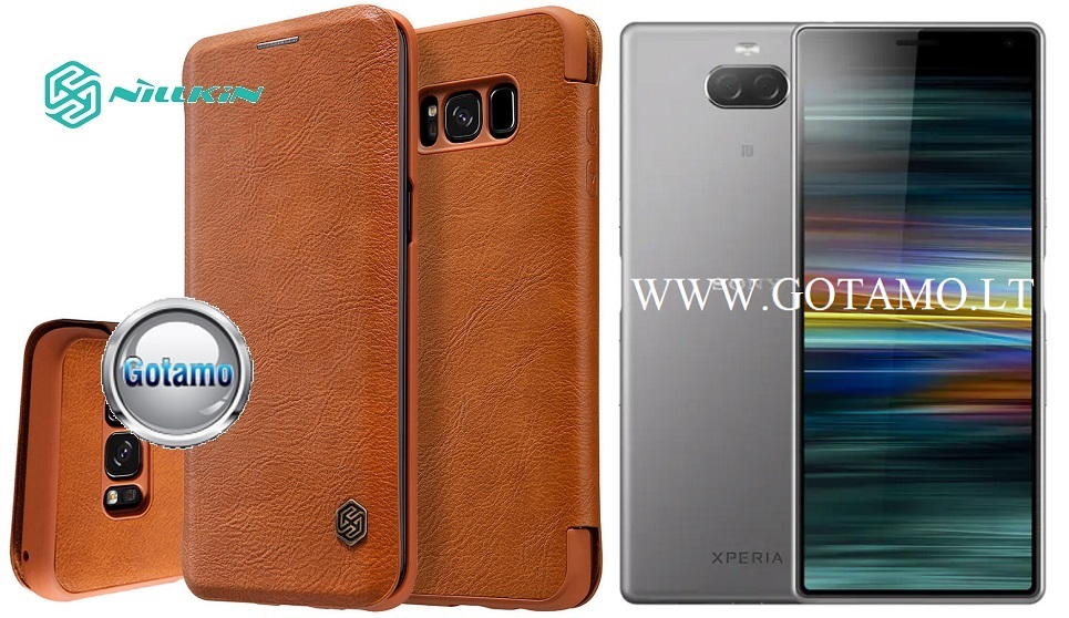 Nillkin Qin odinis dėklas Sony Xperia 10 Plus, Sony Xperia XA3 Ultra