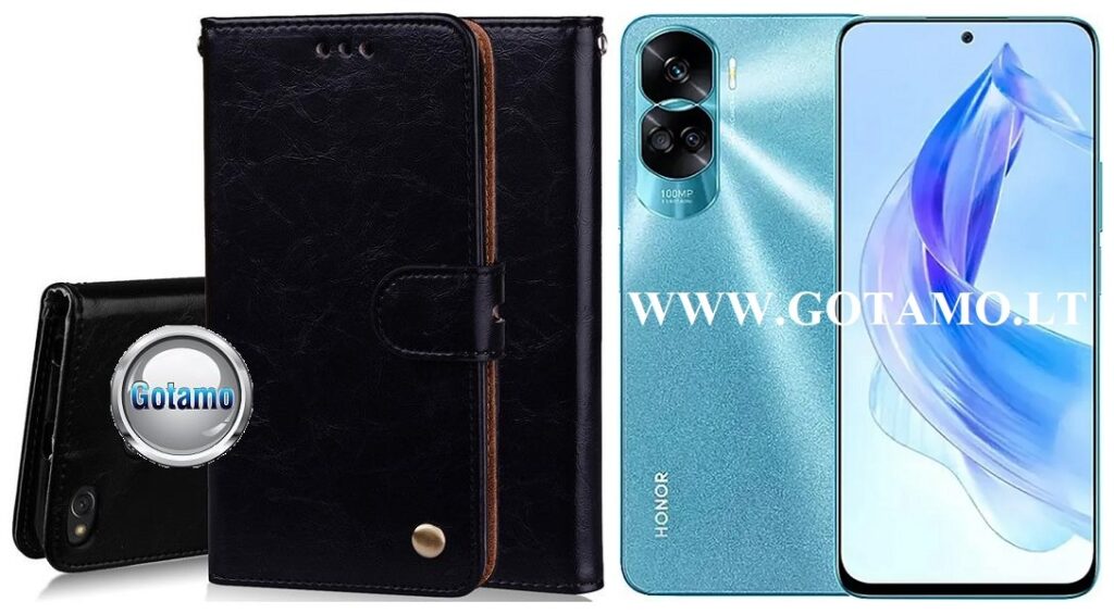 Odyssey dėklas Honor 90 Lite telefonui juodos spalvos