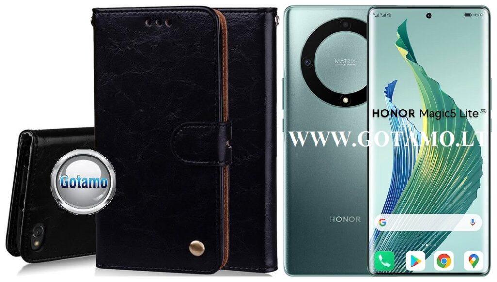 Odyssey dėklas Honor Magic 5 Lite, Honor X9a telefonams juodos spalvos