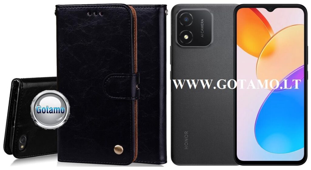 Odyssey dėklas Honor X5 telefonui juodos spalvos