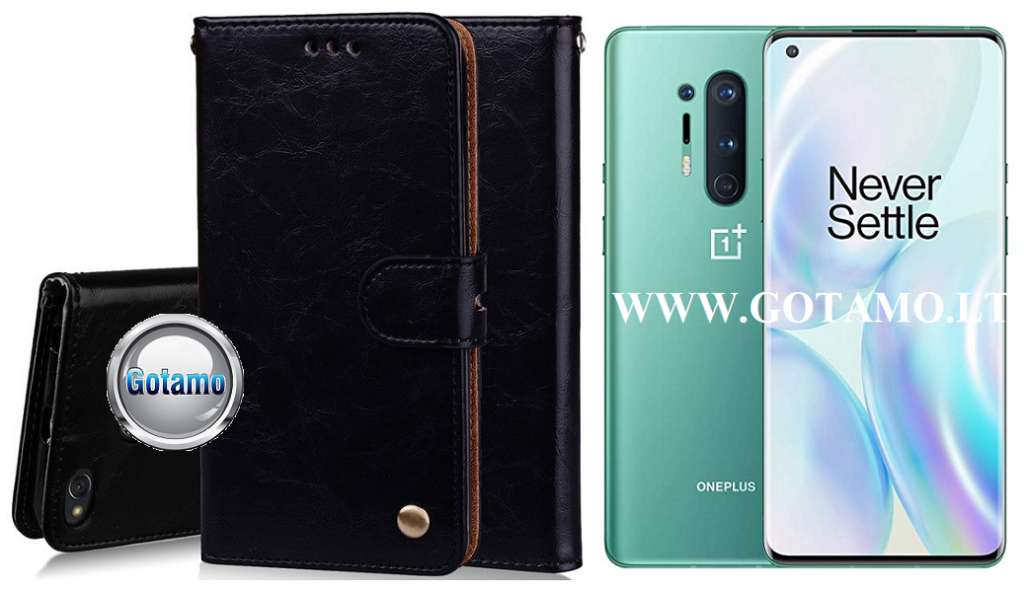 Odyssey dėklas OnePlus 8 Pro juodos spalvos