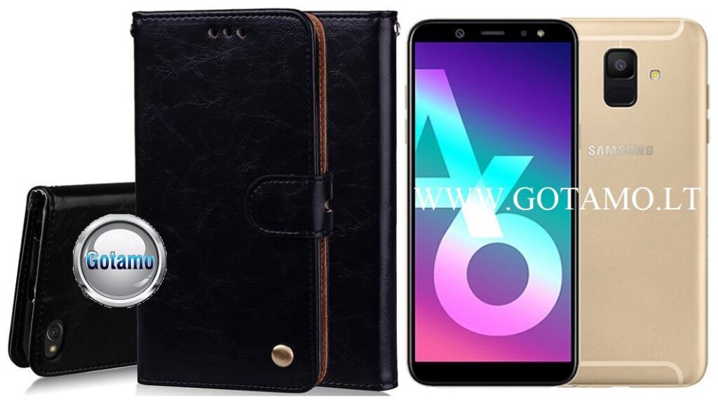 Odyssey dėklas Samsung Galaxy A6 (2018) juodos spalvos