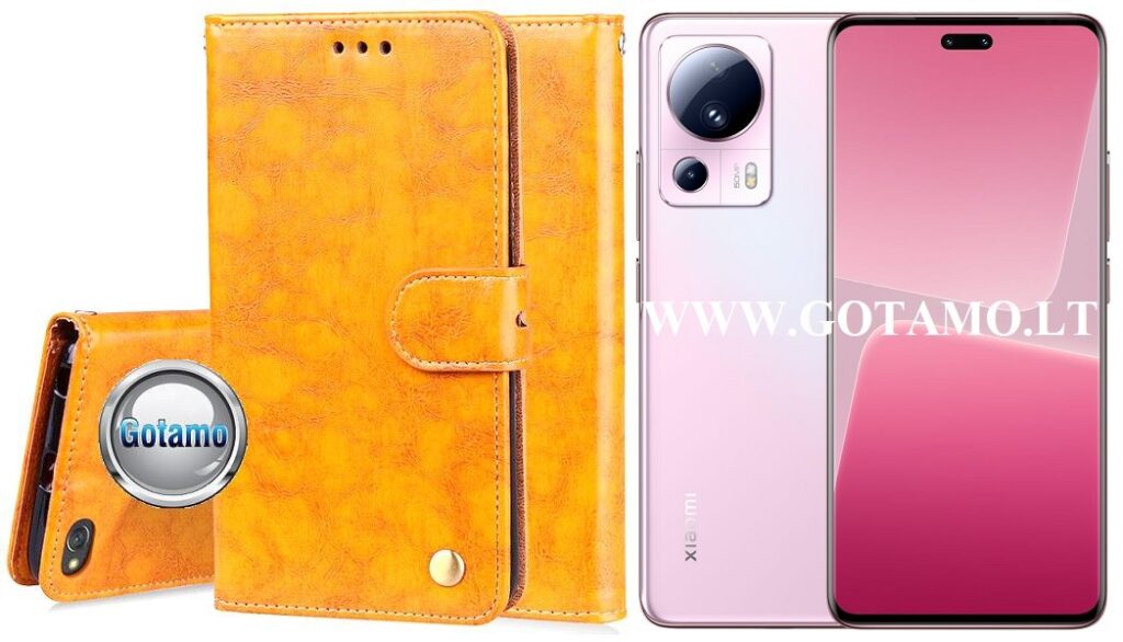 Odyssey dėklas Xiaomi 13 Lite telefonui garstyčių spalvos