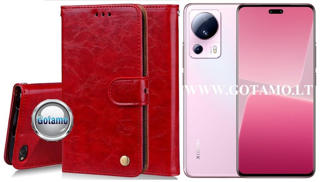 Odyssey dėklas Xiaomi 13 Lite telefonui raudonos spalvos