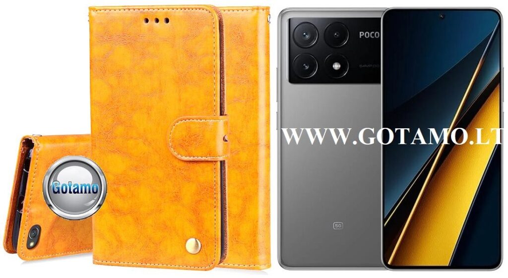 Odyssey dėklas Xiaomi Poco X6 Pro telefonui garstyčių spalvos