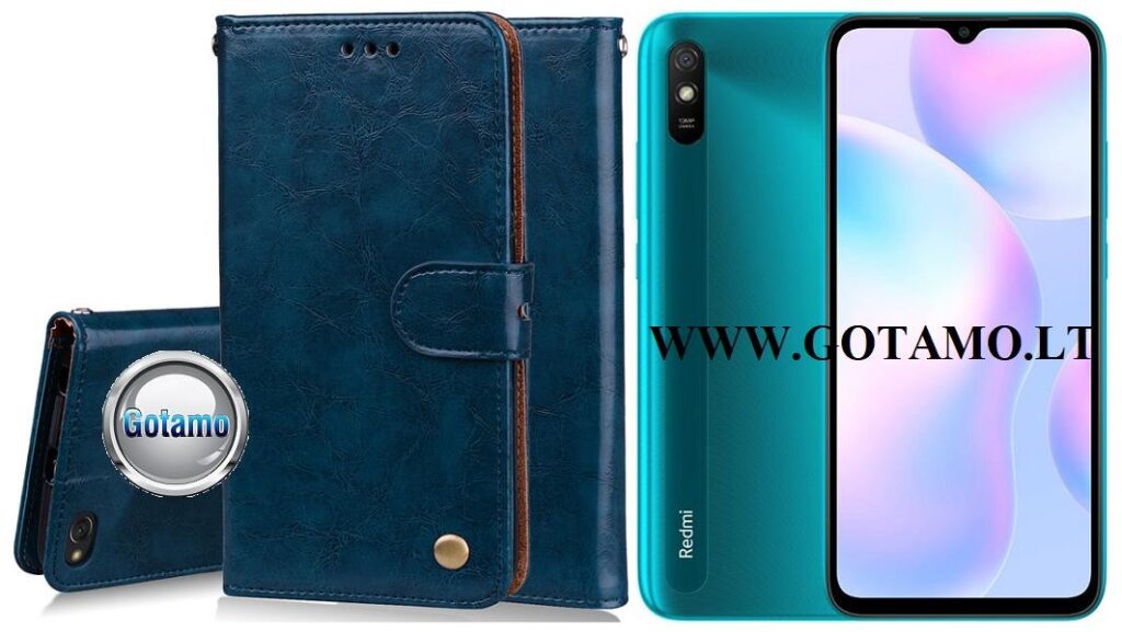 Odyssey dėklas Xiaomi Redmi 9A telefonui mėlynos spalvos