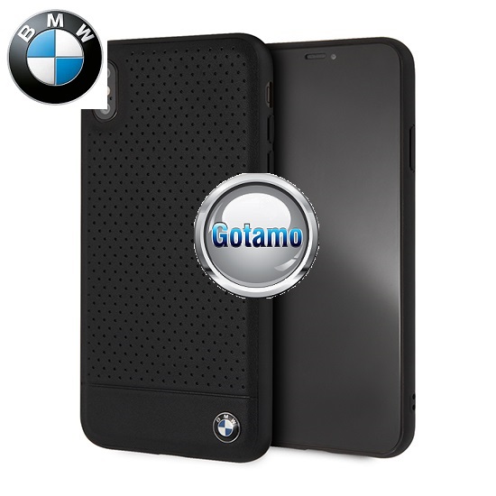 Bmw deklas perforated leather Apple iPhone xs max juodos