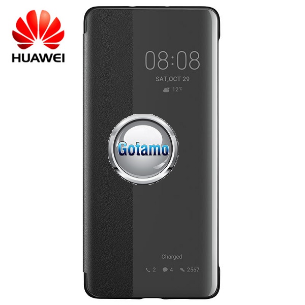 Originalus Huawei P40 Smart View Flip Cover dėklas juodos spalvos