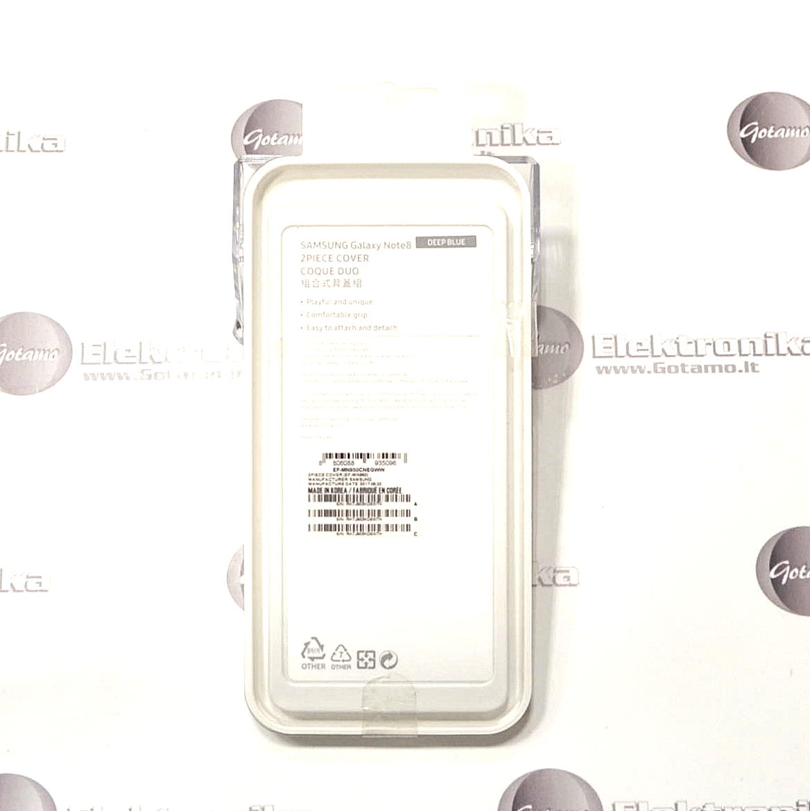 Originalus Samsung Galaxy Note 8 Two Piece Cover dėklas nugarėlė mėlynos spalvos 3 Originalus Samsung Galaxy Note 8 Two Piece Cover dėklas Samsung Galaxy Note 8 Two Piece Cover – nuotrauka 3