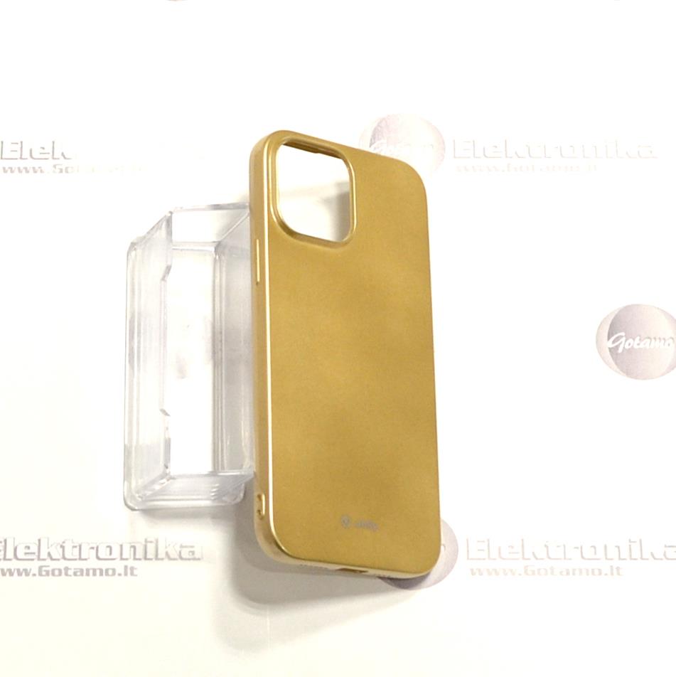 Pearl Jelly dėklas nugarėlė Apple iPhone 13 Pro Max telefonui aukso spalvos 4 Pearl jelly deklas Apple iPhone 13 pro max aukso 4