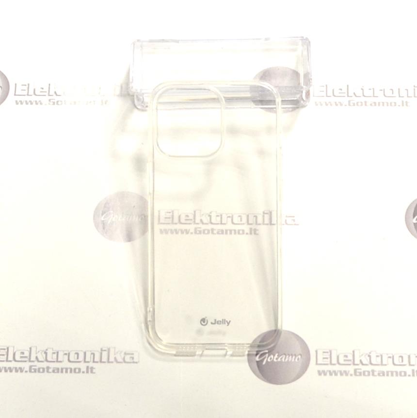 Pearl Jelly dėklas nugarėlė Apple iPhone 13 Pro telefonui skaidrus 2 Pearl jelly deklas Apple iPhone 13 pro skaidrus 2