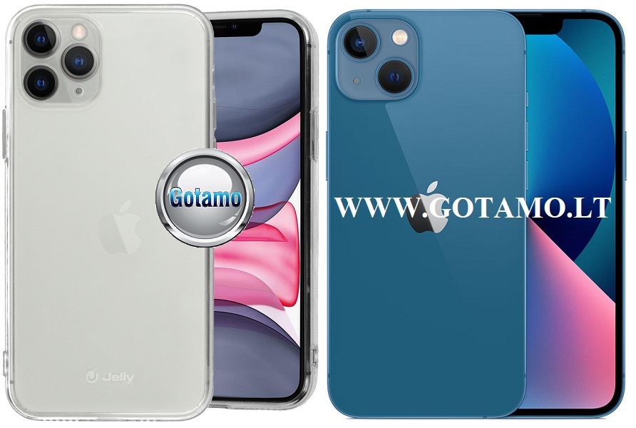 Pearl jelly deklas Apple iPhone 13 skaidrus