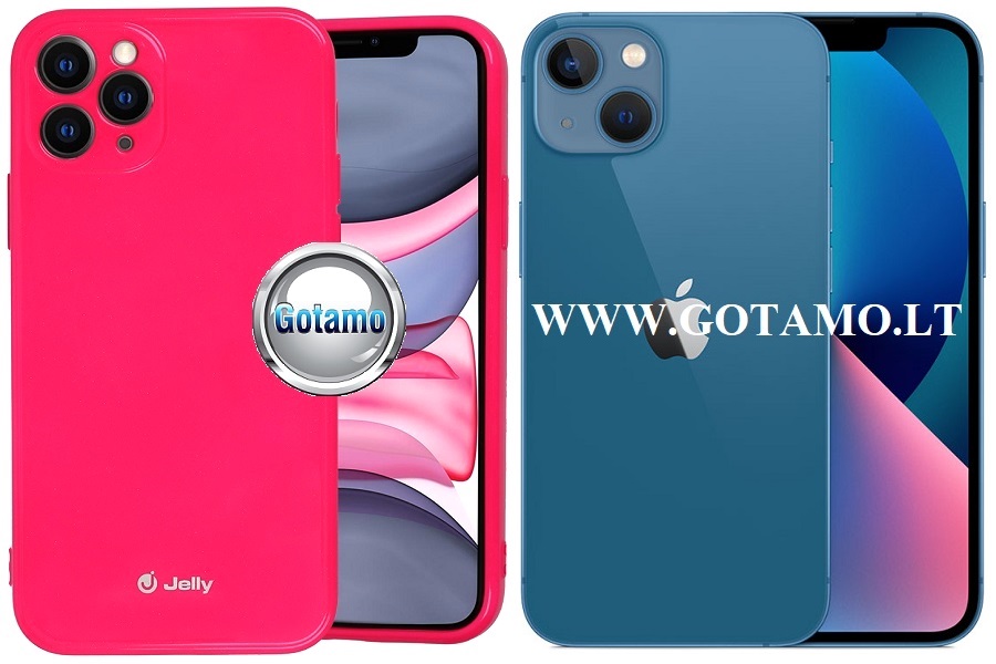 Pearl jelly deklas Apple iPhone 13 tamsiai rozines