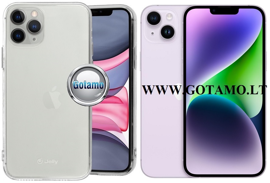 Pearl jelly deklas Apple iPhone 14 plus skaidrus