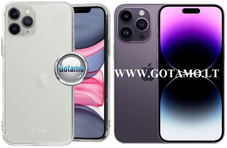 Pearl jelly deklas Apple iPhone 14 pro max skaidrus