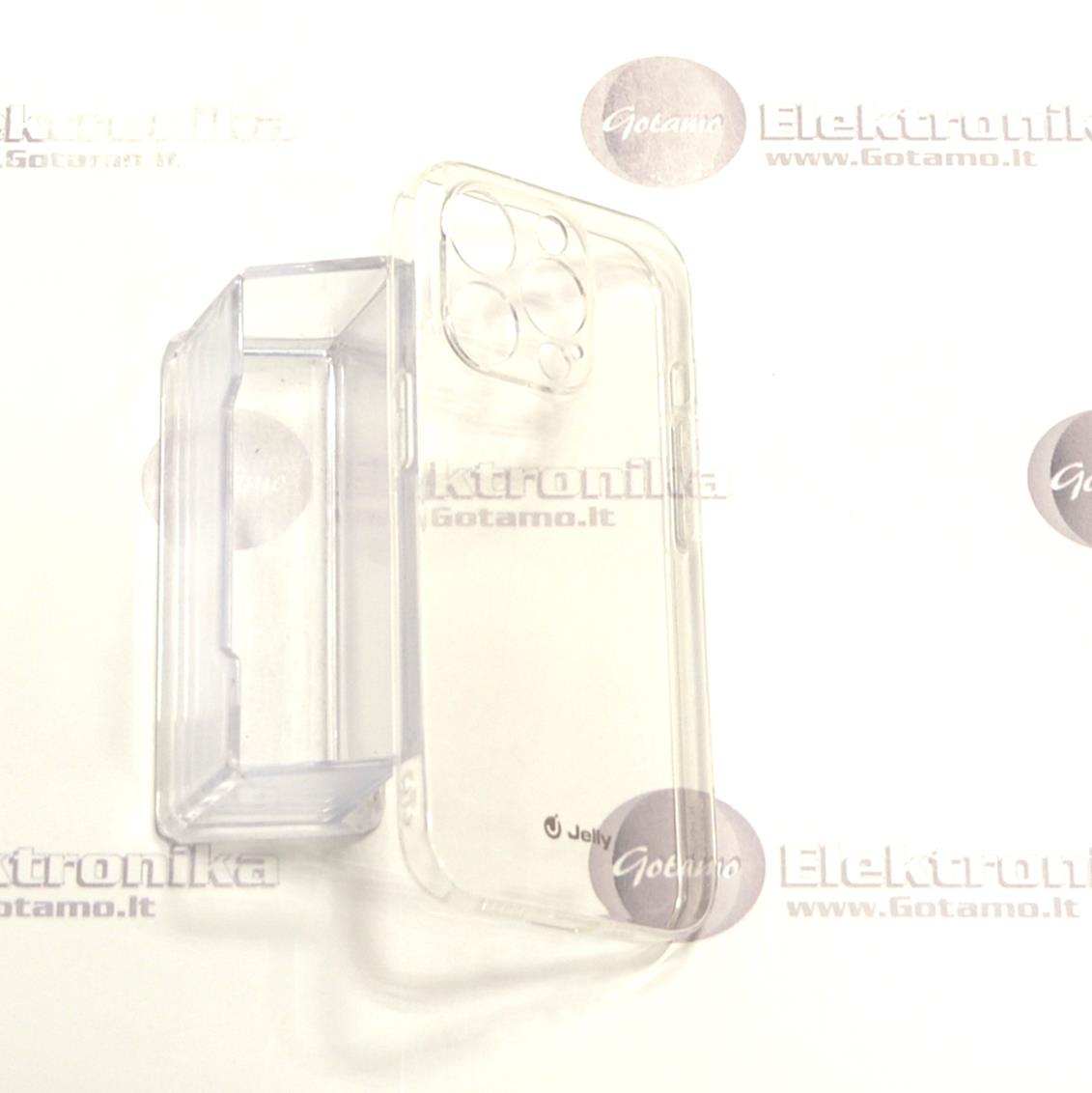 Pearl Jelly dėklas nugarėlė Apple iPhone 14 Pro telefonui skaidrus 3 Pearl jelly deklas Apple iPhone 14 pro skaidrus 3