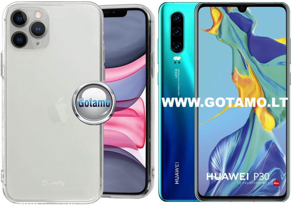 Pearl Jelly dėklas nugarėlė Huawei P30 telefonui skaidrus