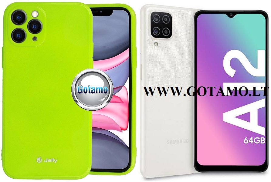 Pearl Jelly dėklas Samsung Galaxy M12 salotinės spalvos