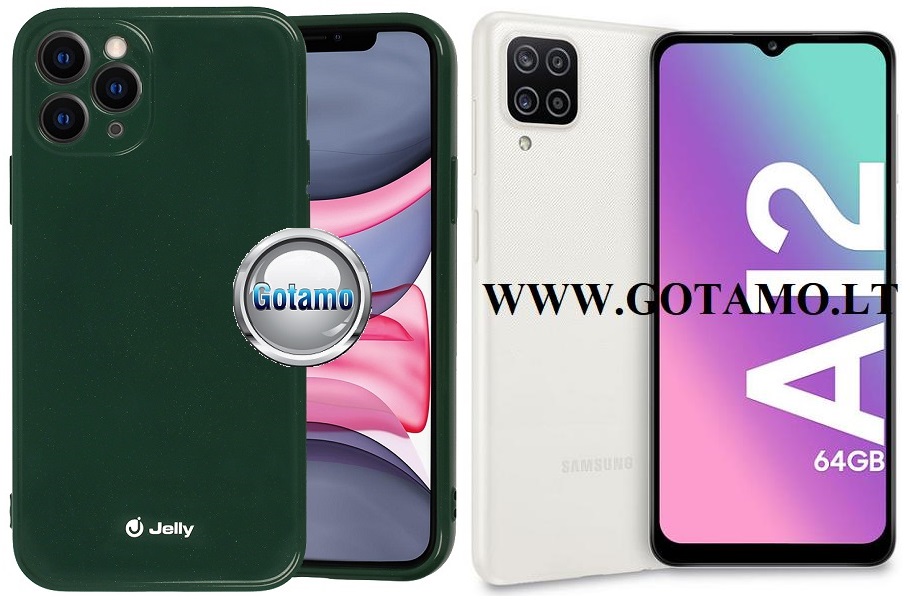Pearl Jelly dėklas Samsung Galaxy M12 žalios spalvos