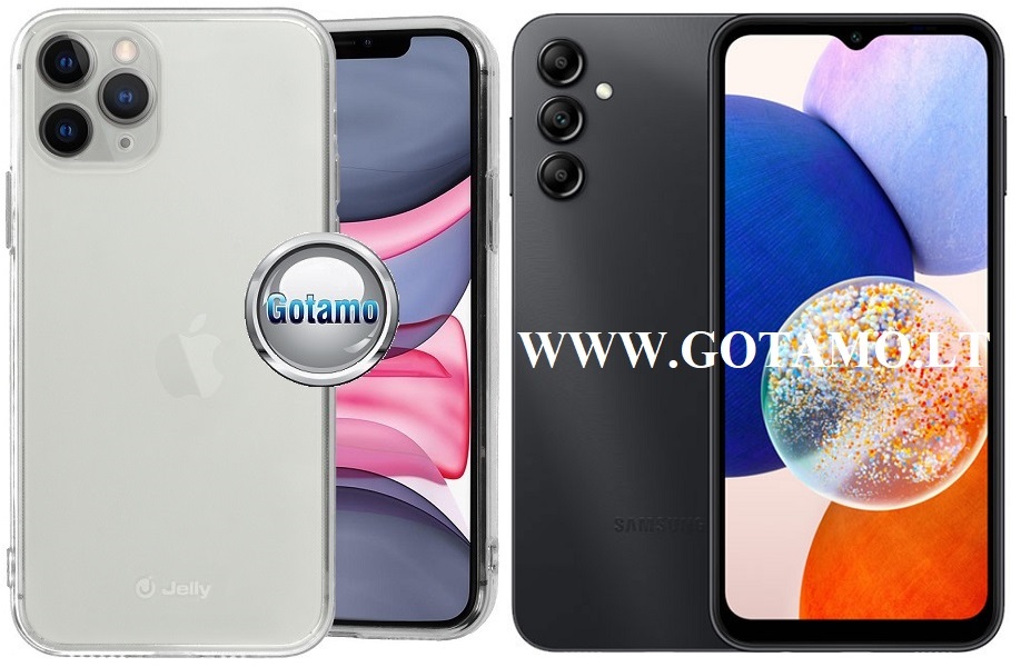 Pearl Jelly dėklas Samsung Galaxy A14 5G skaidrus spalvos