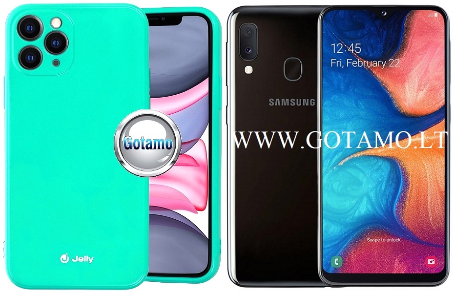Pearl Jelly dėklas Samsung Galaxy A20e mėtinės spalvos