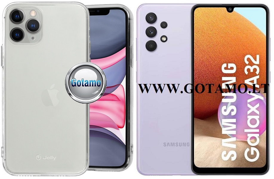 Pearl Jelly dėklas Samsung Galaxy A32 skaidrus spalvos