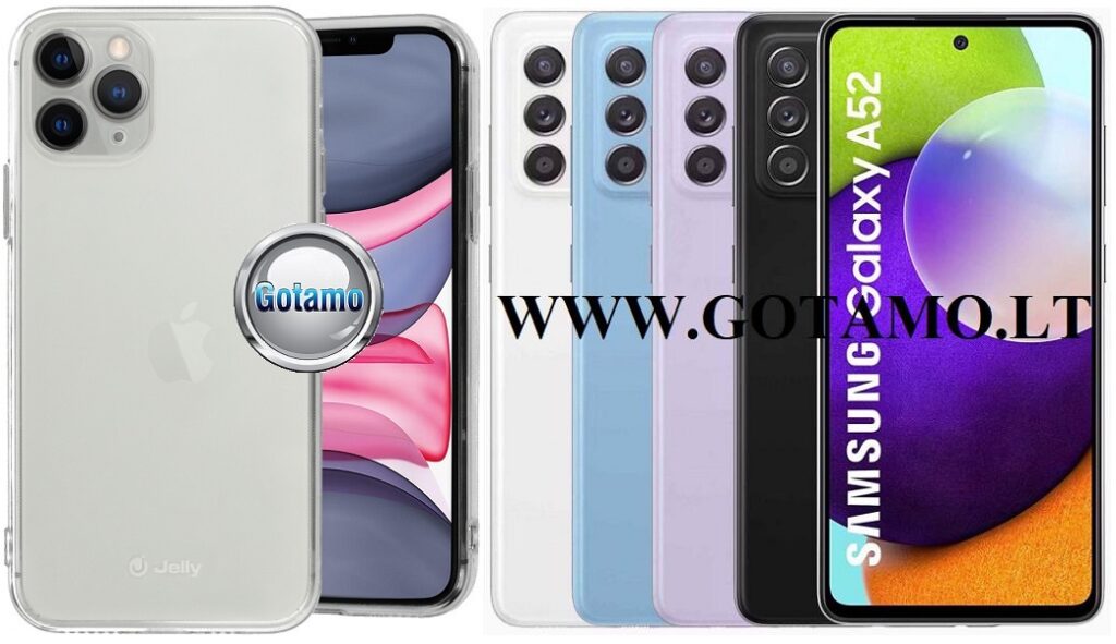 Pearl Jelly dėklas Samsung Galaxy A52s 5G skaidrus spalvos