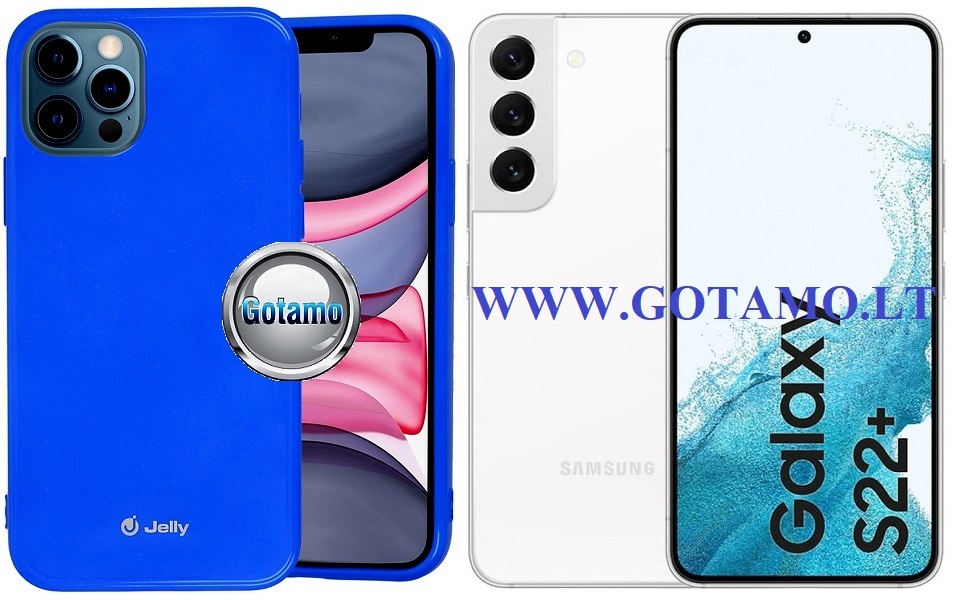 Pearl Jelly dėklas Samsung Galaxy S22+ 5G mėlynos spalvos