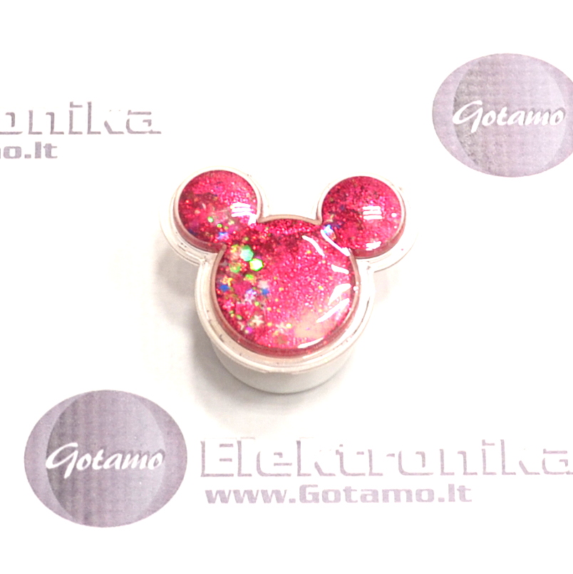 Pop Socket Mickey rožinės spalvos klijuojamas laikiklis telefonui 2 Pop Socket laikiklis Mickey rožinė telefonui