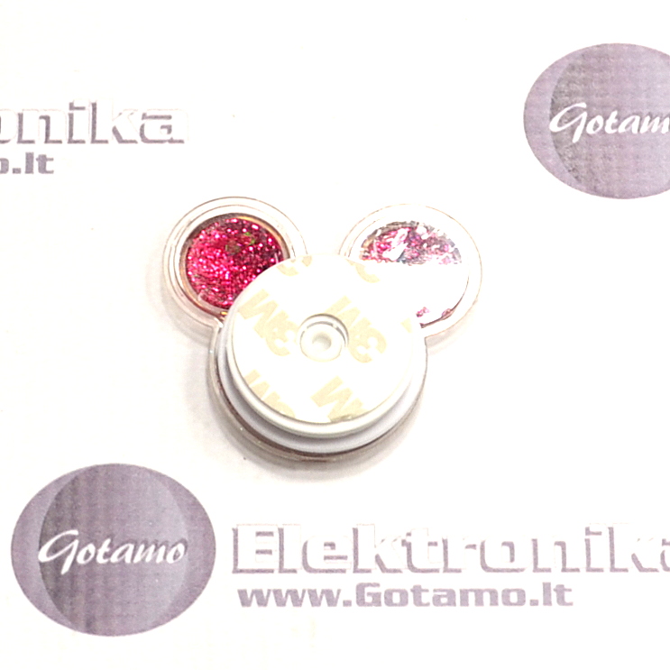Pop Socket Mickey rožinės spalvos klijuojamas laikiklis telefonui 3 Pop Socket laikiklis Mickey rožinė telefonui