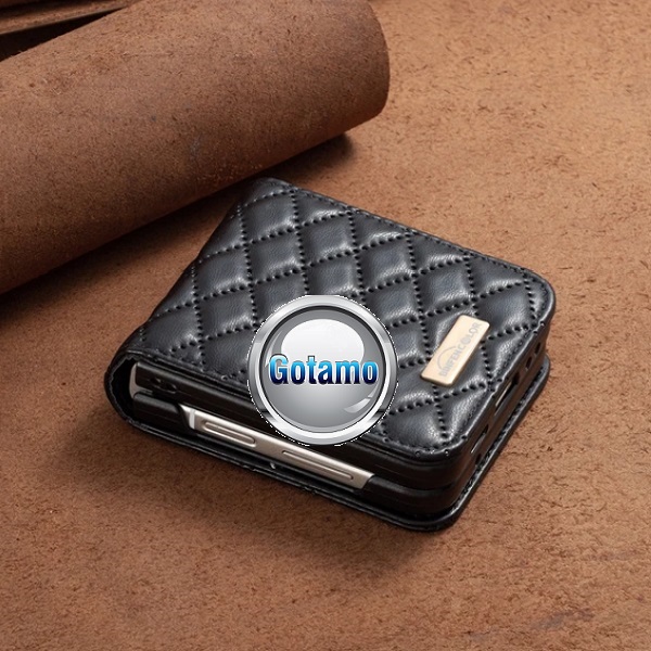 Quilt dėklas Samsung Galaxy Z Flip 5 juodos spalvos