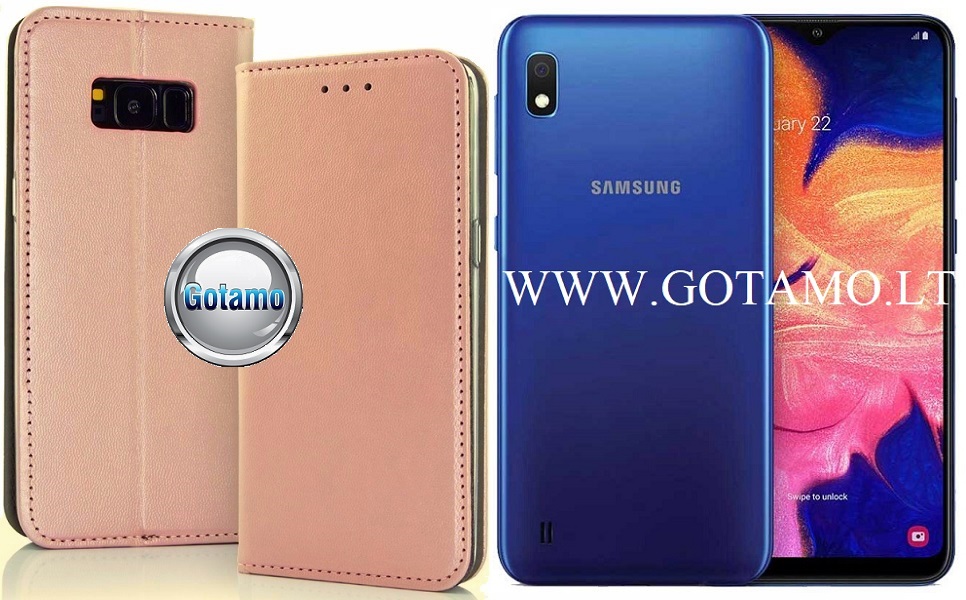 Re-Cap magnetinis dėklas Samsung Galaxy M10 aukso spalvos