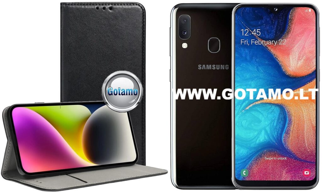 Re-Cap magnetinis dėklas Samsung Galaxy A20e juodos spalvos