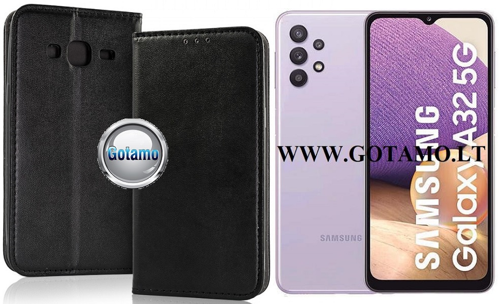 Re-Cap magnetinis dėklas Samsung Galaxy A32 5G mobiliajam juodos spalvos