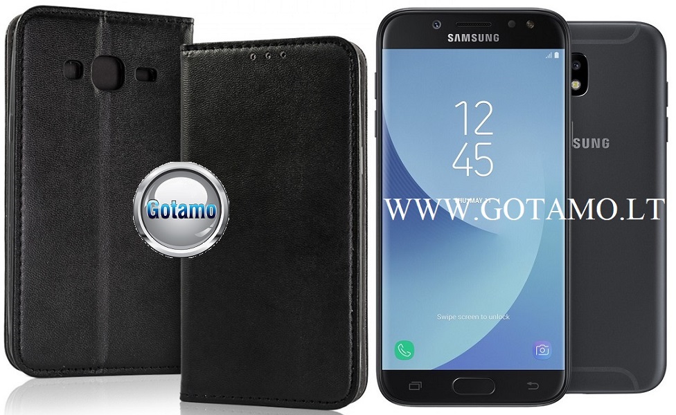 Re-Cap magnetinis dėklas Samsung Galaxy J5 (2017) mobiliajam juodos spalvos