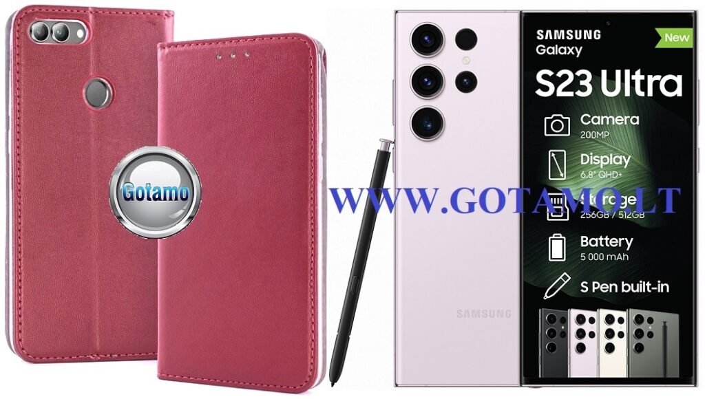 Re-Cap magnetinis dėklas Samsung Galaxy S23 Ultra mobiliajam bordo spalvos